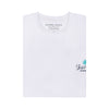 Soft Enzyme Washed Winter White Round Neck Cotton T-shirt