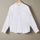 Frost White Cotton Linen Rolled-up Sleeve Short Kurta
