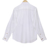 Frost White Cotton Linen Rolled-up Sleeve Short Kurta