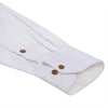 Frost White Cotton Linen Rolled-up Sleeve Short Kurta