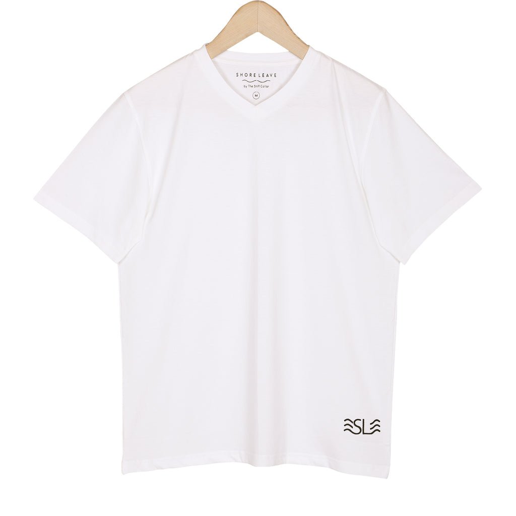 Soft Enzyme Washed Plain V neck T-shirt Combo Pack Of 3 (White, Navy, Grey)