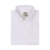 Luthai Premium White Herringbone 2 Ply Giza Cotton Regular Fit Shirt
