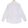 Luthai Premium White Herringbone 2 Ply Giza Cotton Regular Fit Shirt