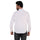 Frost White Cotton Linen Rolled-up Sleeve Short Kurta