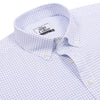Monti Gulmarg White Herringbone Checks Button Down 2 Ply Giza Cotton Shirt