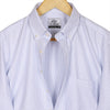 Monti Gulmarg White Herringbone Checks Button Down 2 Ply Giza Cotton Shirt