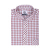 White Red Tattersall Checks Half Sleeves Cotton Shirt