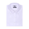 Luthai Ice Crush White Herringbone Button Down 2 Ply Premium Giza Cotton Shirt