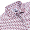 White Red Tattersall Checks Half Sleeves Cotton Shirt