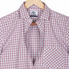 White Red Tattersall Checks Half Sleeves Cotton Shirt