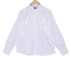 Luthai Absolute White Herringbone Button Down 2 Ply Premium Giza Cotton Shirt