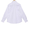 Luthai Absolute White Herringbone Button Down 2 Ply Premium Giza Cotton Shirt