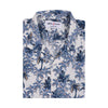 Coconut Tree Print Cuban Collar Beach half Sleeve Shirt