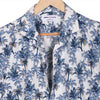 Coconut Tree Print Cuban Collar Beach half Sleeve Shirt