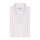 Sand Stripes on White Half Sleeve Linen Cuban Collar Shirt