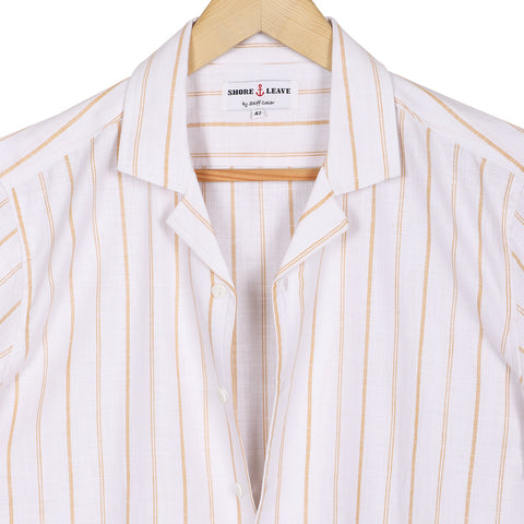 Navy Mandarin Collar Premium T-shirt