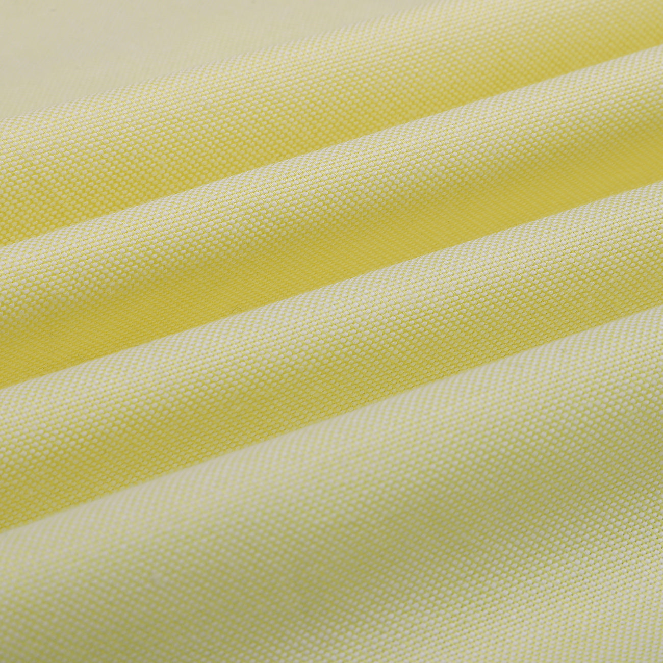 Lemon Yellow Oxford Button Down Cotton Shirt
