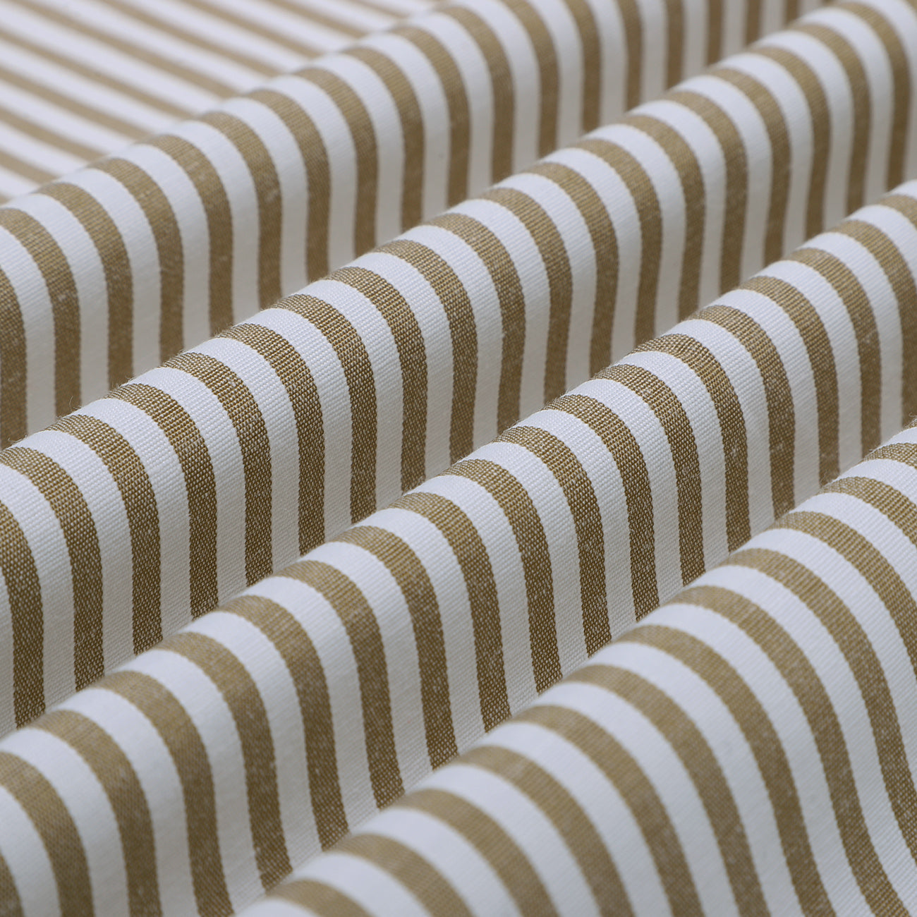 Almond Brown Candy Stripe Cotton Shirt