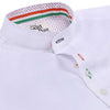 India Formal White Oxford Mandarin Collar Cotton Shirt