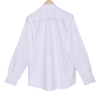 Natural White Cotton Linen Mandarin Collar Shirt