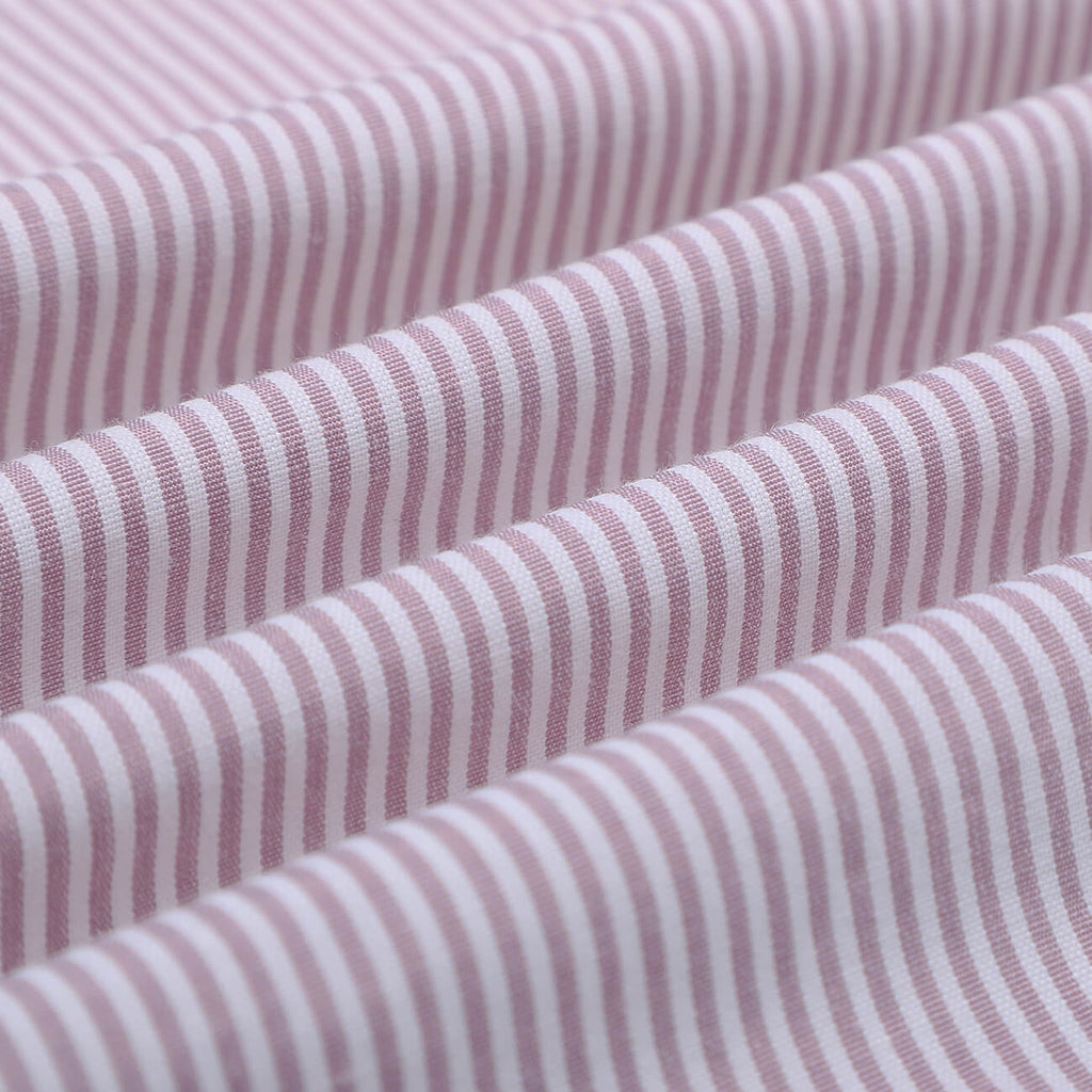 Light Violet Stripes Regular Fit Cotton Shirt