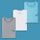 Round neck Premium Soft Cotton T-shirt Combo Pack Of 3 (Blue, White, Grey)